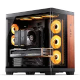 Case PC JONSBO TK-4 Black Wood – ATX| GPU 460mm| AIO 420mm| Kính 4mm